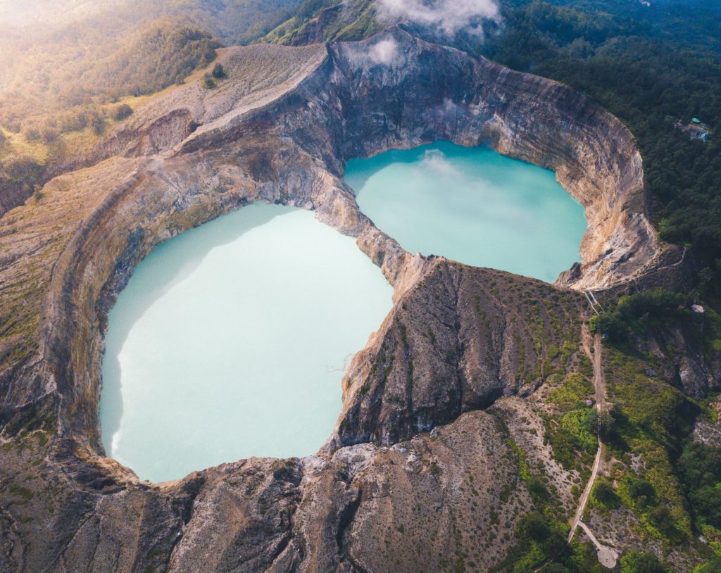 See the magical Kelimutu lake up in the mountain with Hello Flores