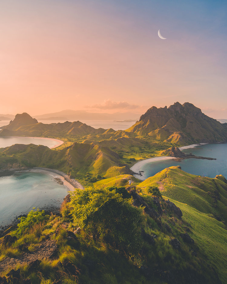 Evening view from Padar Island | Hello Flores