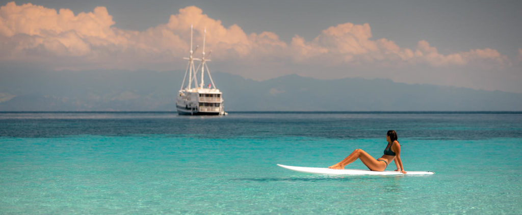 Paddle Up in Calm Water