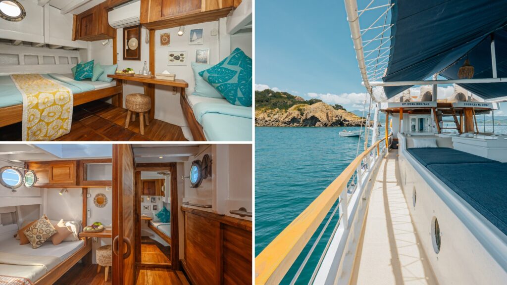 Design & accommodation in Jinggo Janggo Private Yacht Charter
