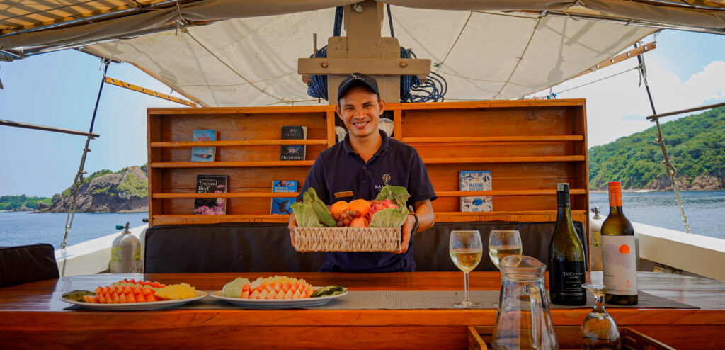 A crew of Ikan Kayu Liveaboard