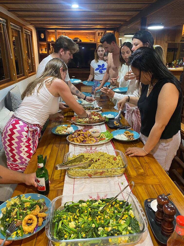 BBQ Dinner on Elbark Cruise