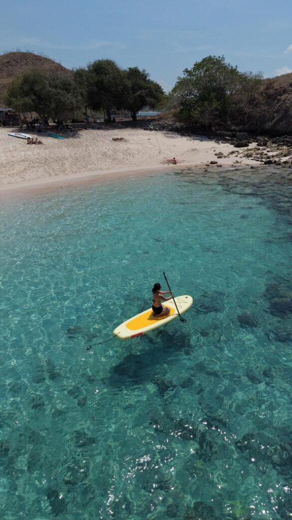 Paddleboarding in Komodo