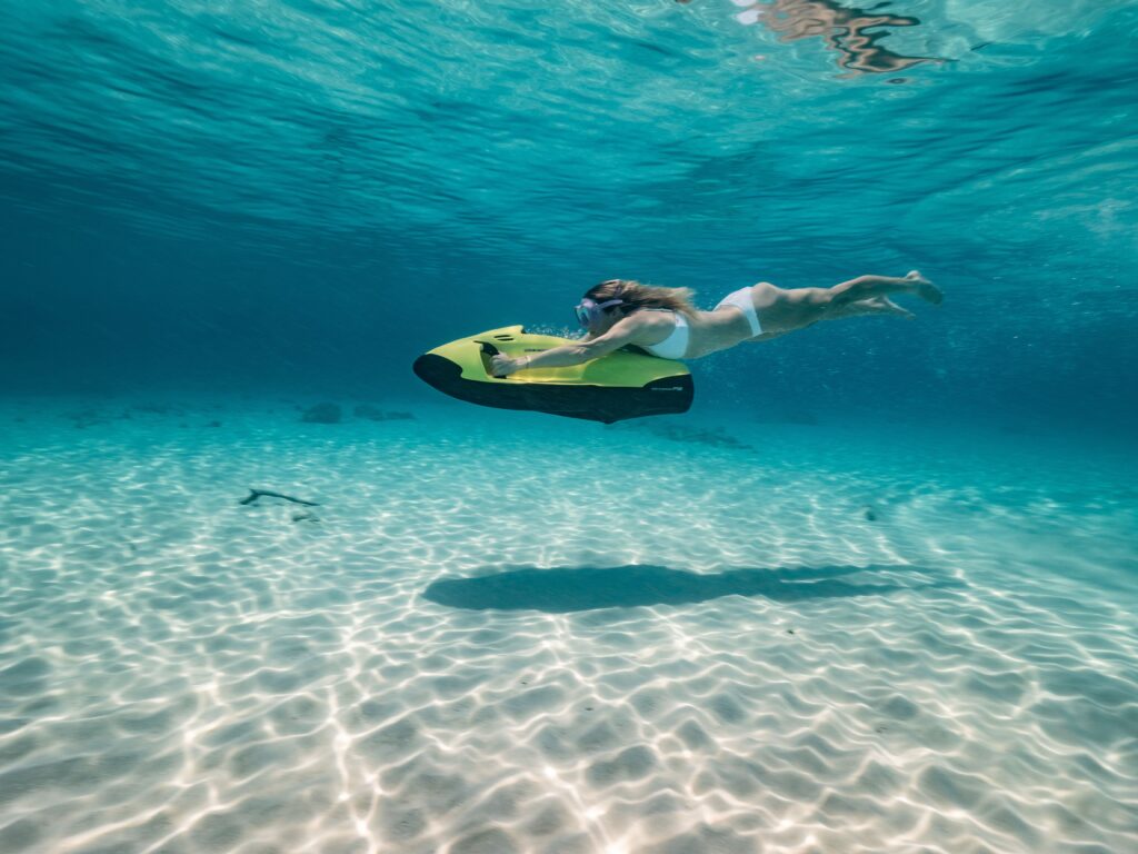 Seabobbing at pristine water