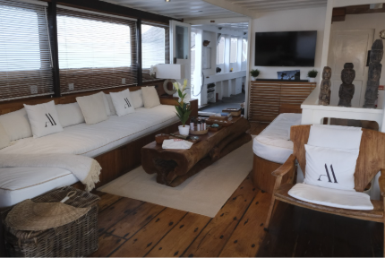 Indoor Dining Area of Aliikai Voyage | Hello Flores